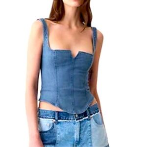 GAP denim corset size 12 NWT